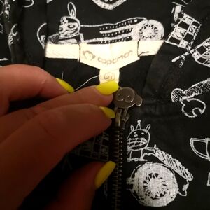 Appaman Black White Zip up with Hood Size 2T